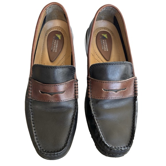 Giorgio Brutini Other - Giorgio Brutini Two Tone Leather Penny Loafers Men's 9M Comfort Support Brand
